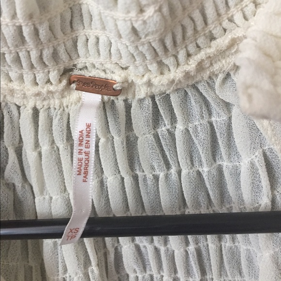 Free People sheer long sleeve top - Picture 3 of 4